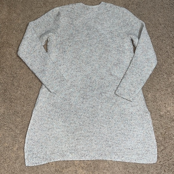 PureJill J. Jill Marled Knit Crochet V-Neckline Tunic Sweater Multicolor M Tall - Picture 5 of 8